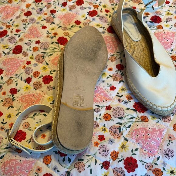 Stuart Weitzman ankle strap  Espadrille Sandals - Picture 5 of 6